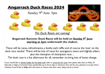 The Duck Races! 3pm Sunday 9th June 2024 The Duck Races! 3pm Sunday 9th June 2024